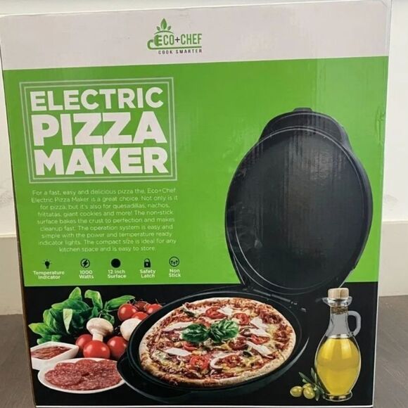#102 Eco+Chef 1500W ELECTRIC PIZZA MAKER. - Picture 3 of 4